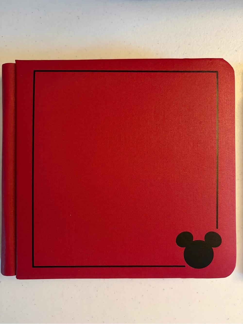 Disney Mickey Mouse Memory Book/ photo Album Red Hardcover